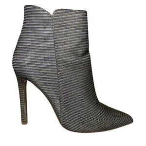 Qupid Glitter Sparkle Gold High Heel Boots Size 8.5